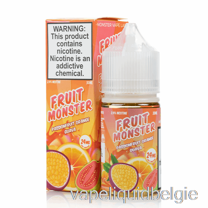 Vape België Passievrucht Sinaasappel Guave - Fruit Monsterzouten - 30ml 24mg